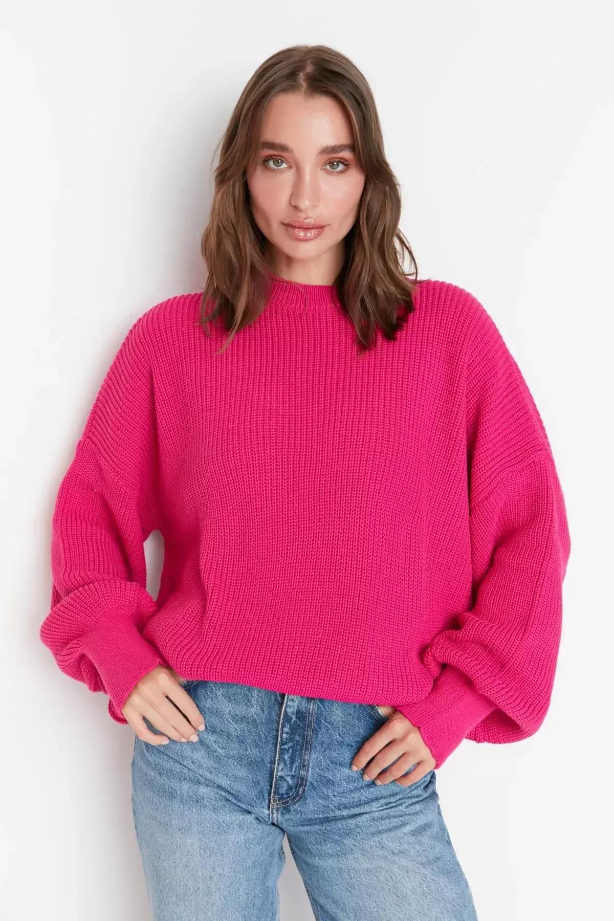سترة بقصة فضفاضة، وردي, Pink, large image number 2
