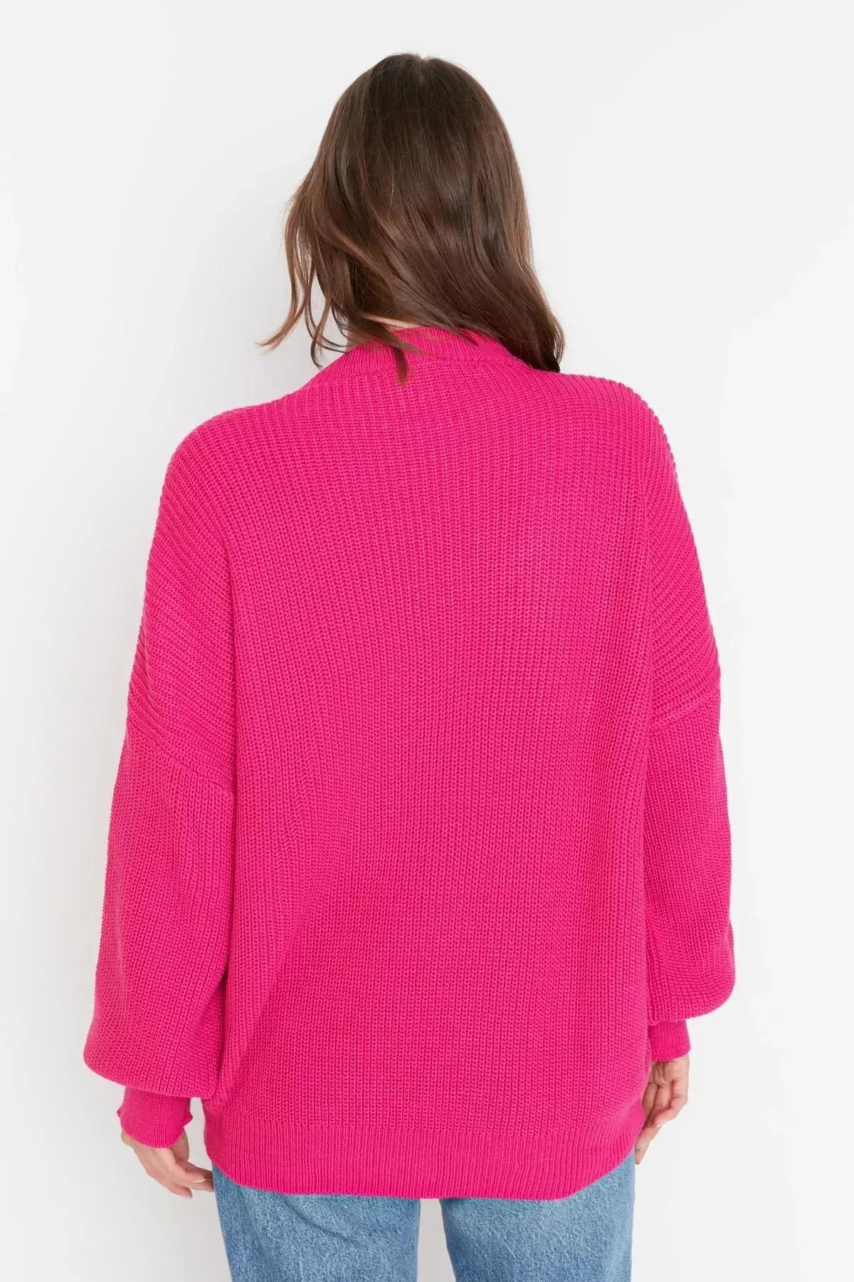 سترة بقصة فضفاضة، وردي, Pink, large image number 4