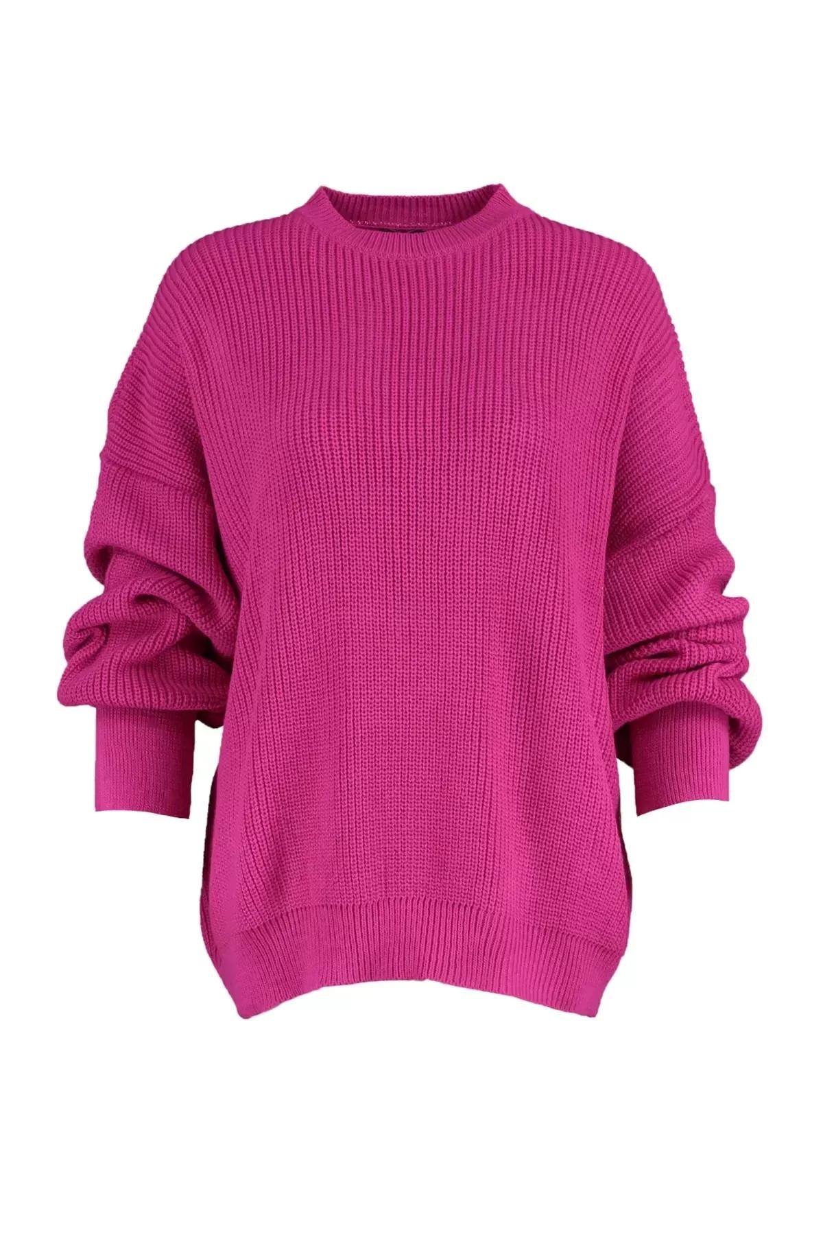 سترة بقصة فضفاضة، وردي, Pink, large image number 5