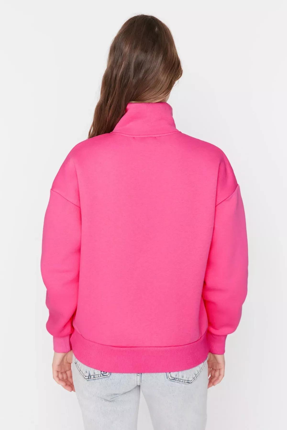 Pink Regular Sweatshirt, Pink, large image number 4