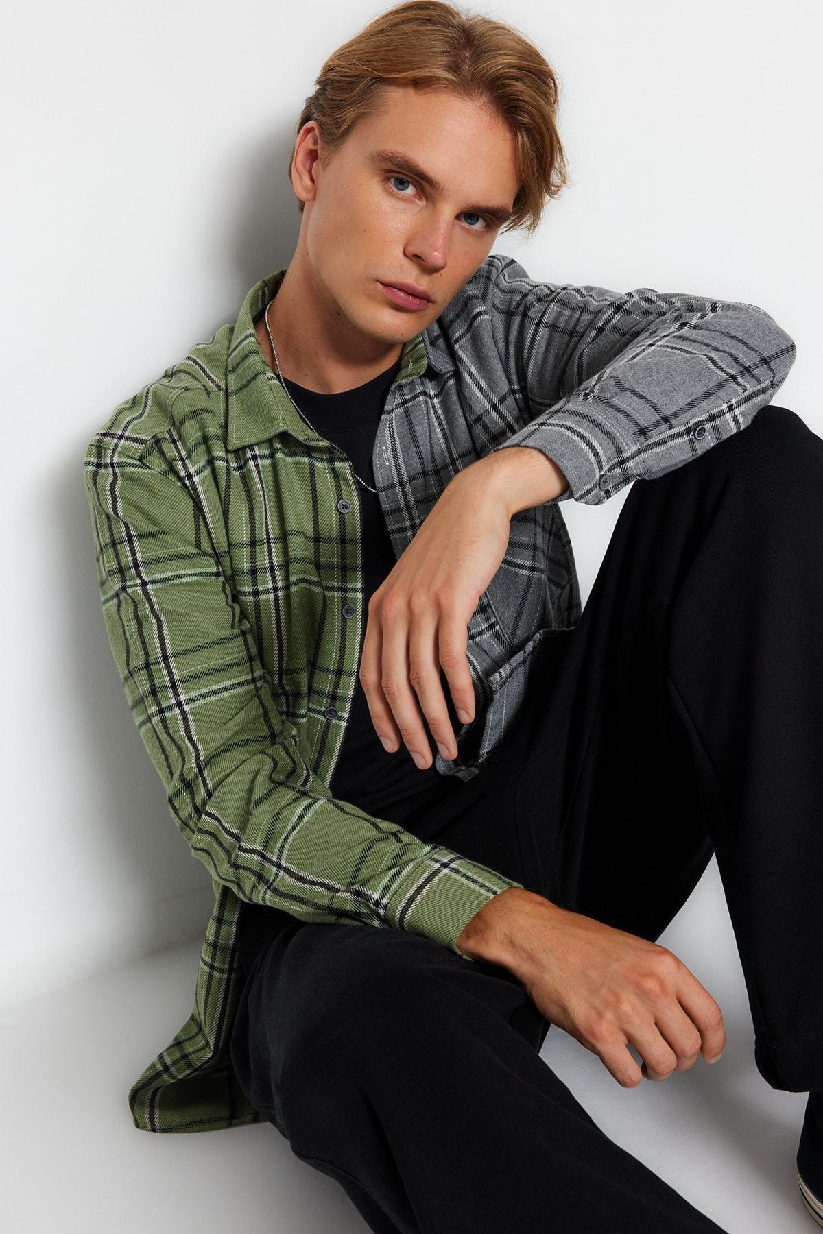Multicolour Colourblock Collar Shirt, , large image number 4