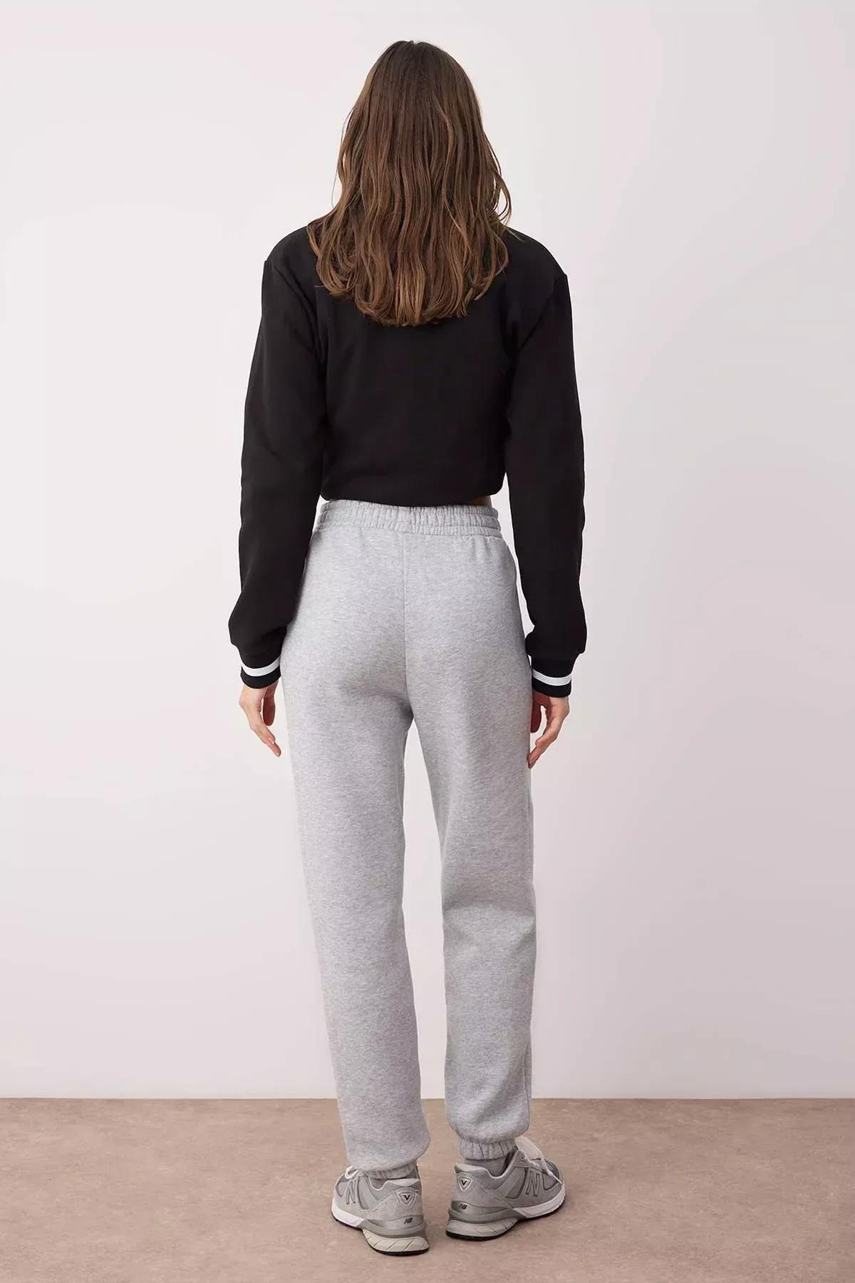 Gray Slim Sweatpants, Gray, large image number 7