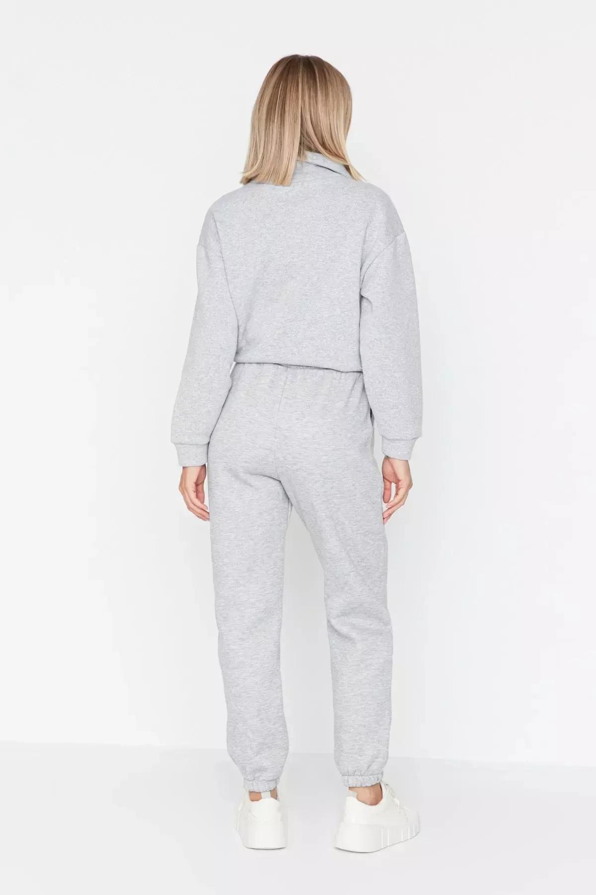 Gray Slim Sweatpants, , large image number 8