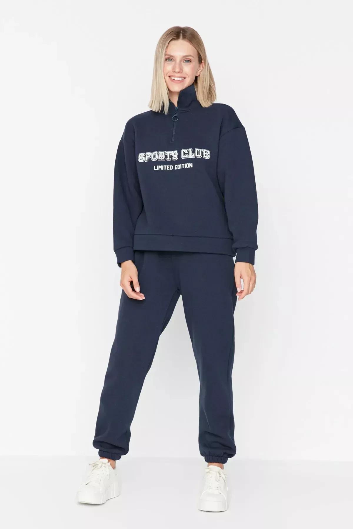 بنطال رياضي بقصة فضفاضة، كحلي, Dark blue, medium
