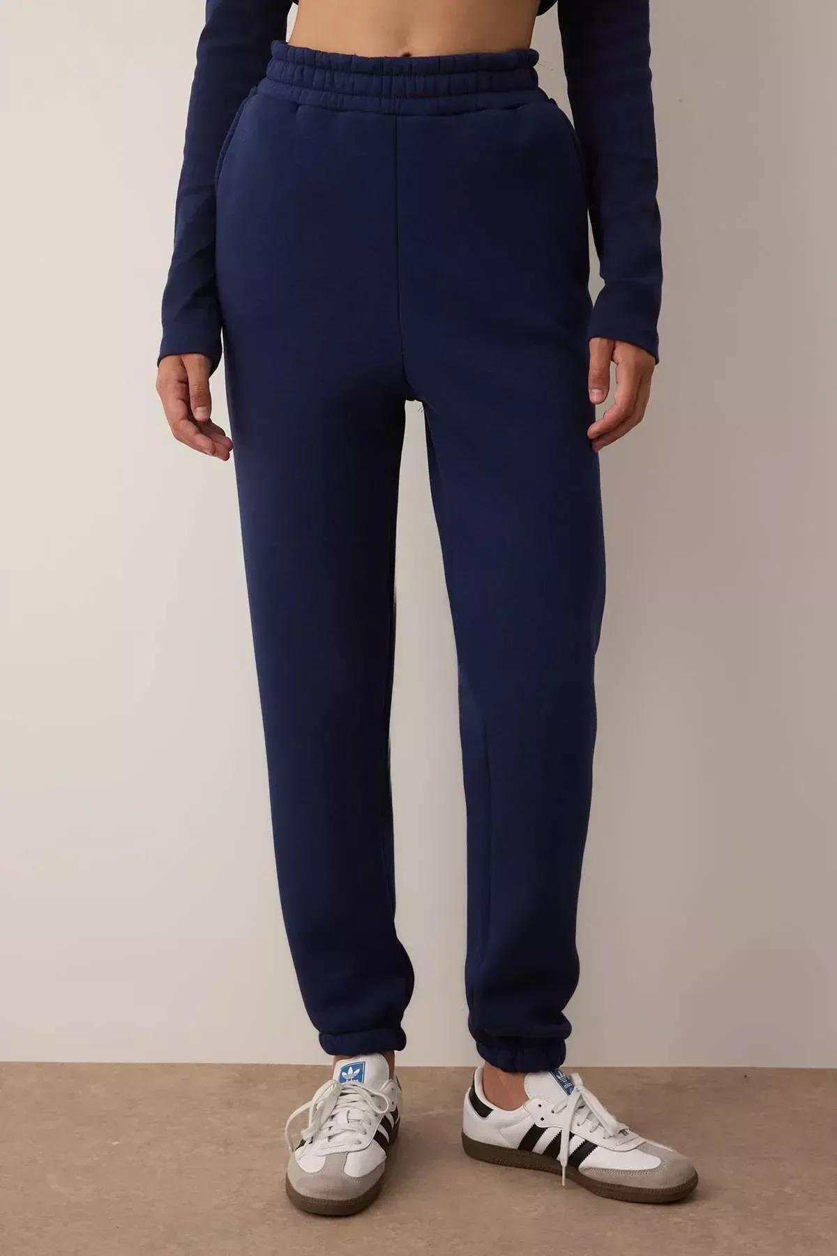 بنطال رياضي بقصة فضفاضة، كحلي, Dark blue, large image number 5