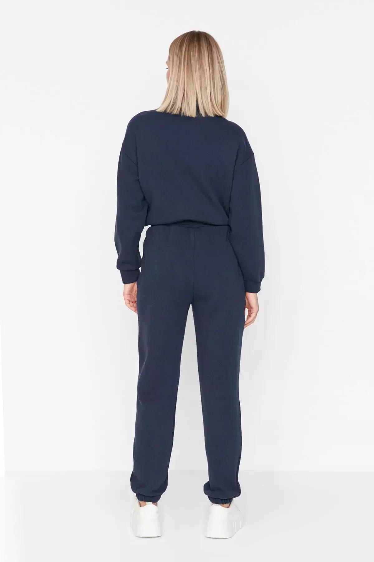 بنطال رياضي بقصة فضفاضة، كحلي, Dark blue, large image number 8