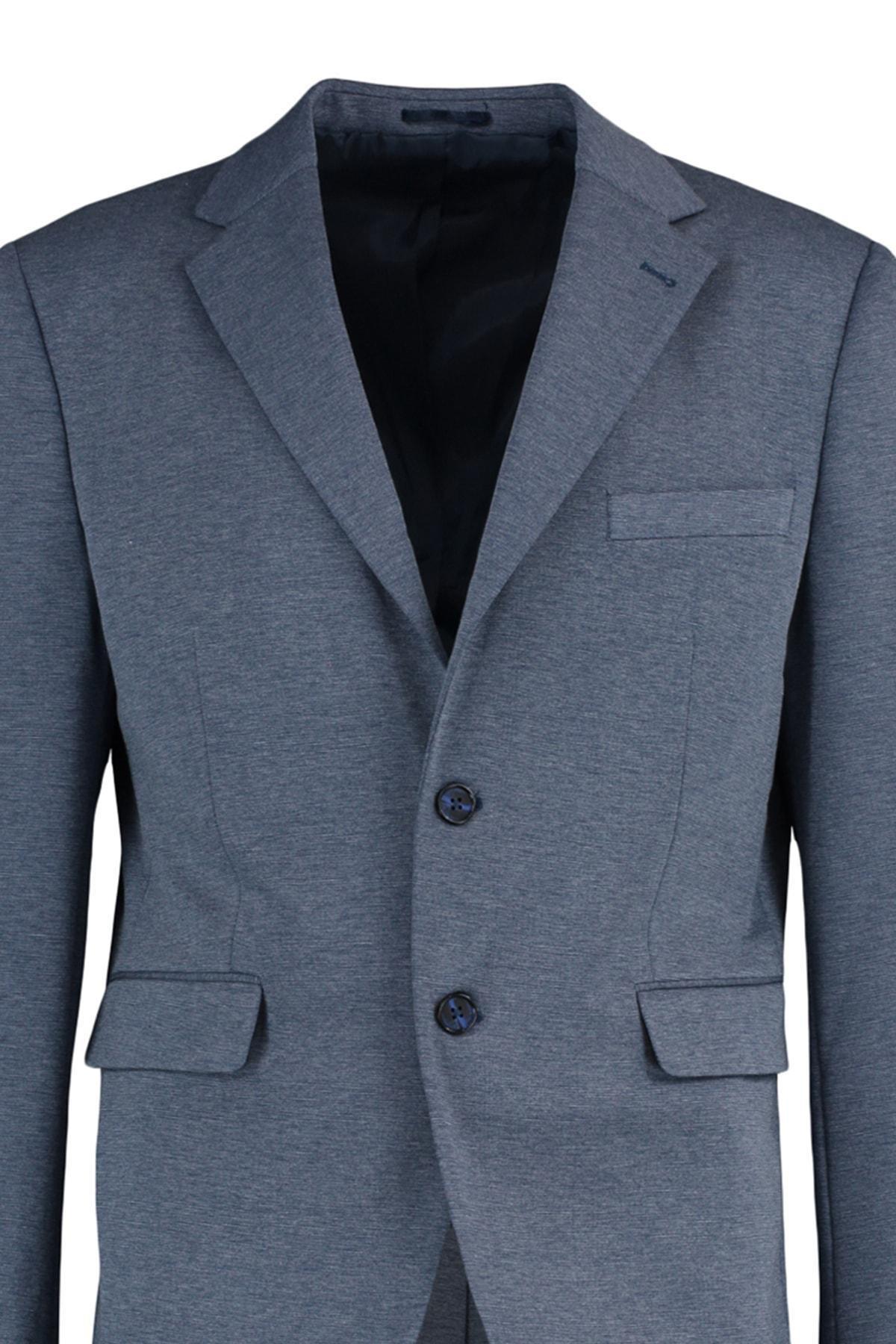 Trendyol - Navy Lapel Collar Jacket