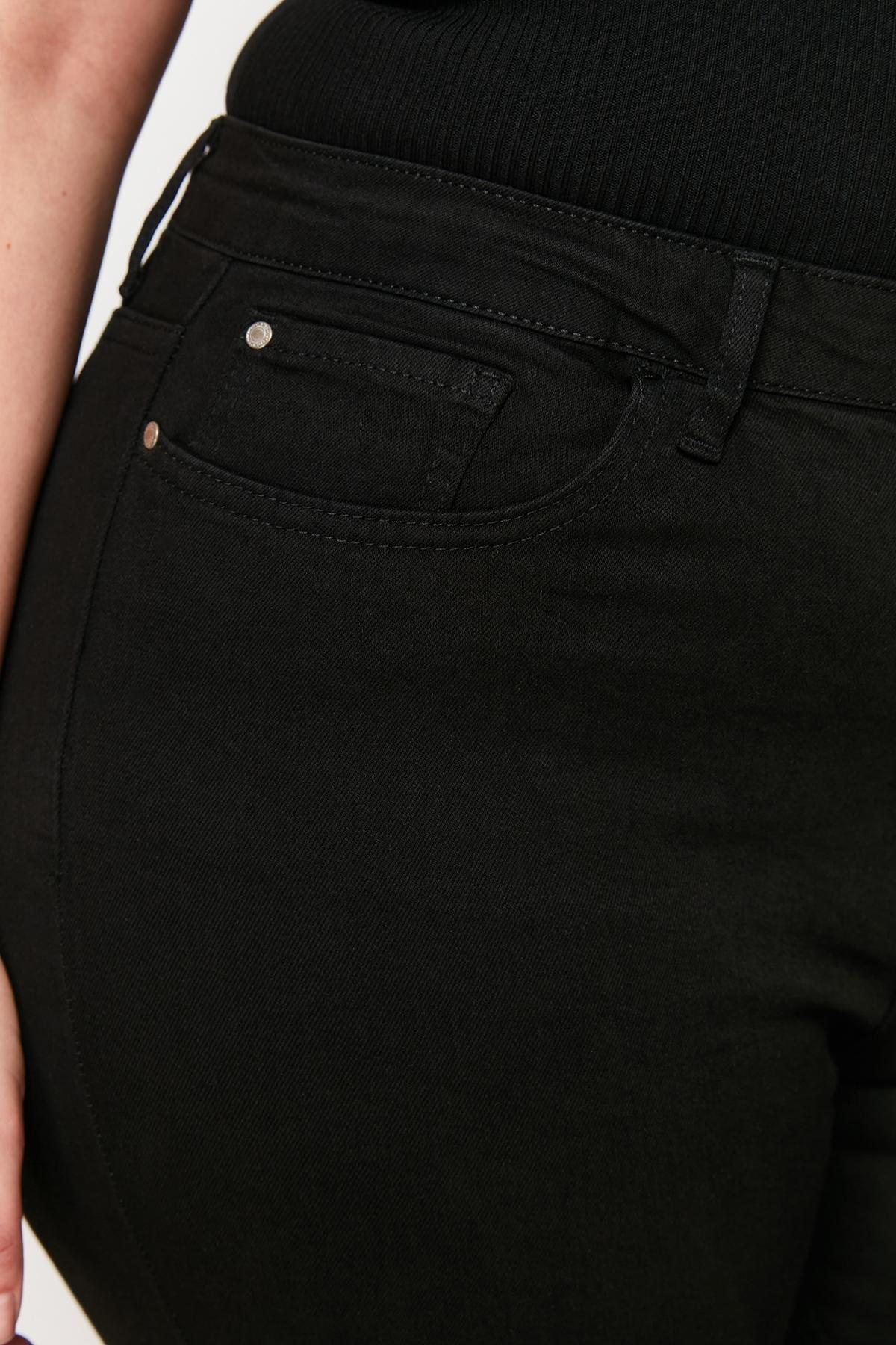 Black Skinny High Waist Plus Size Jeans, , large image number 8