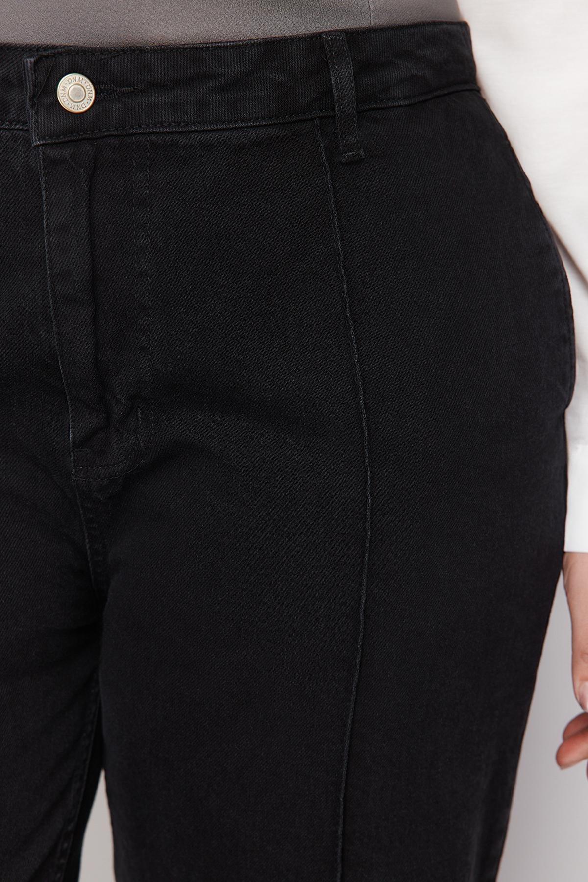 Black Wide Leg Plus Size Jeans, , large image number 3