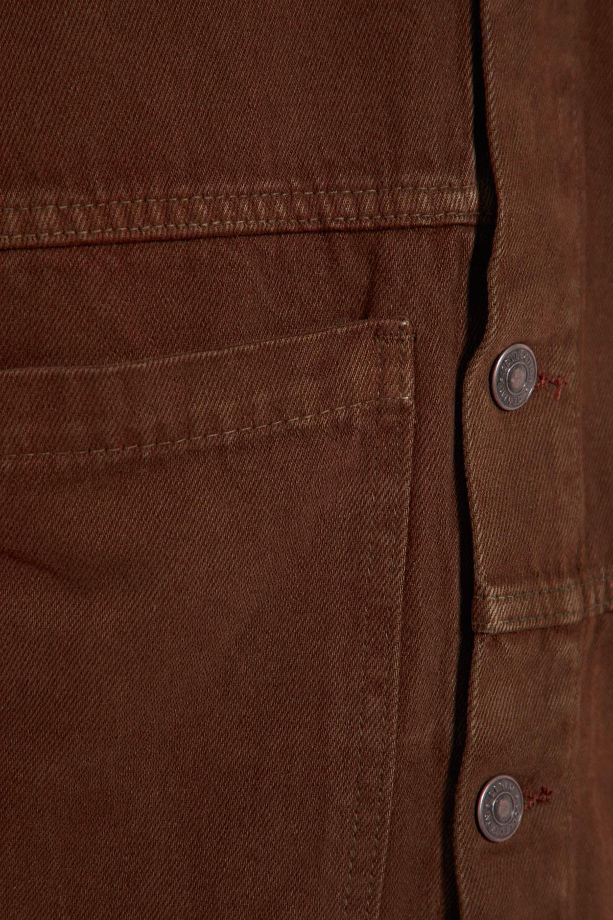 Brown Collared Jacket, Brown, large image number 6