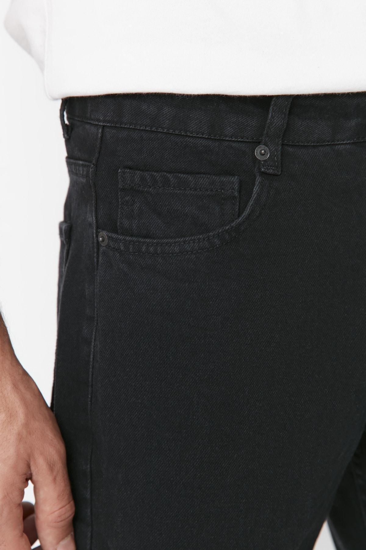 Black Denim Skinny Jeans, , large image number 3