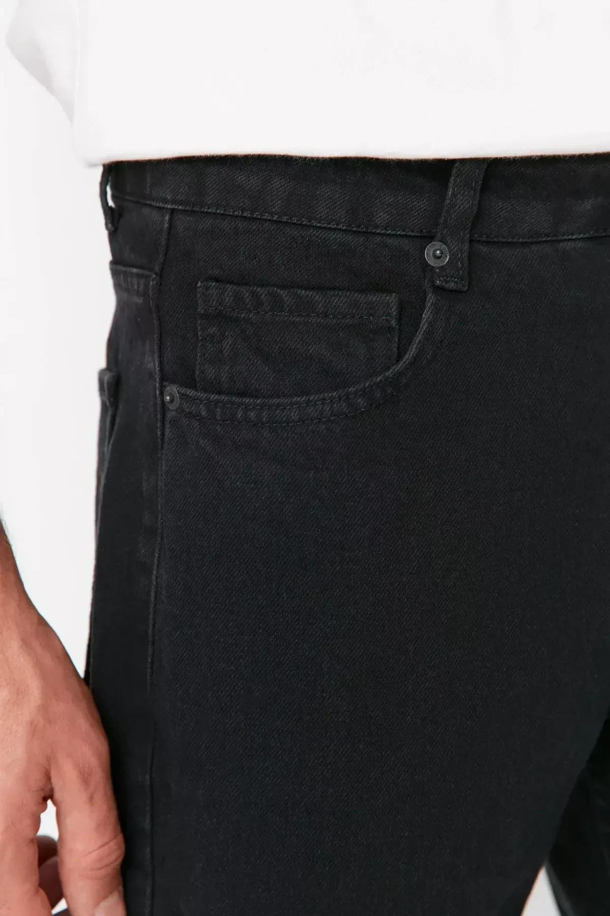 Black Denim Skinny Jeans, , large image number 3