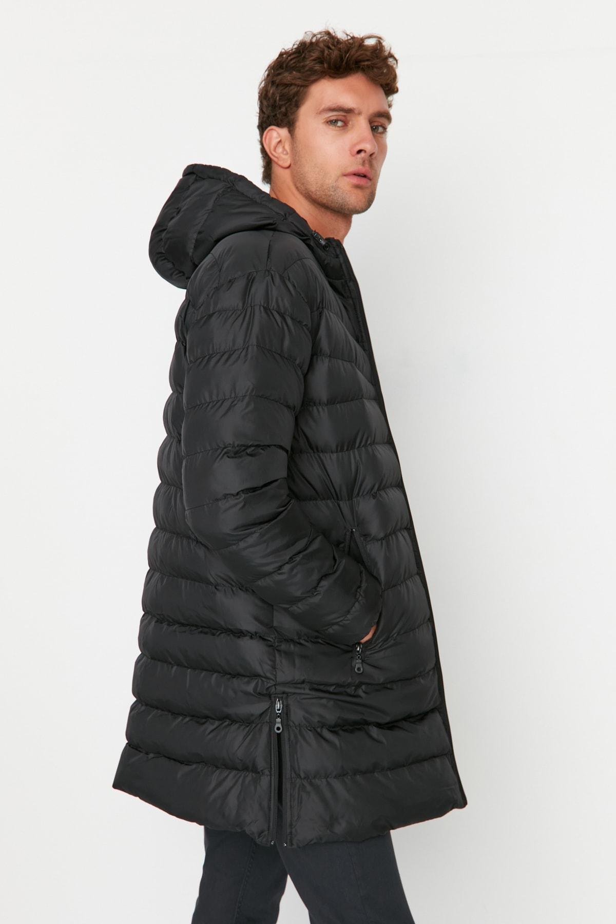 Black Puffer Jacket, , large image number 3