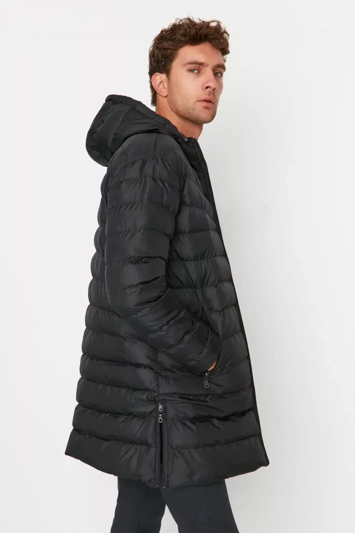 Black Puffer Jacket, , large image number 3