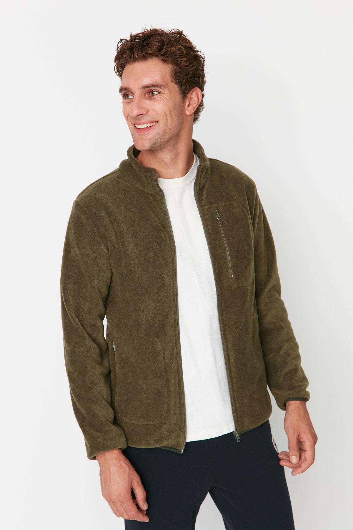 Trendyol - Khaki Regular Cardigan