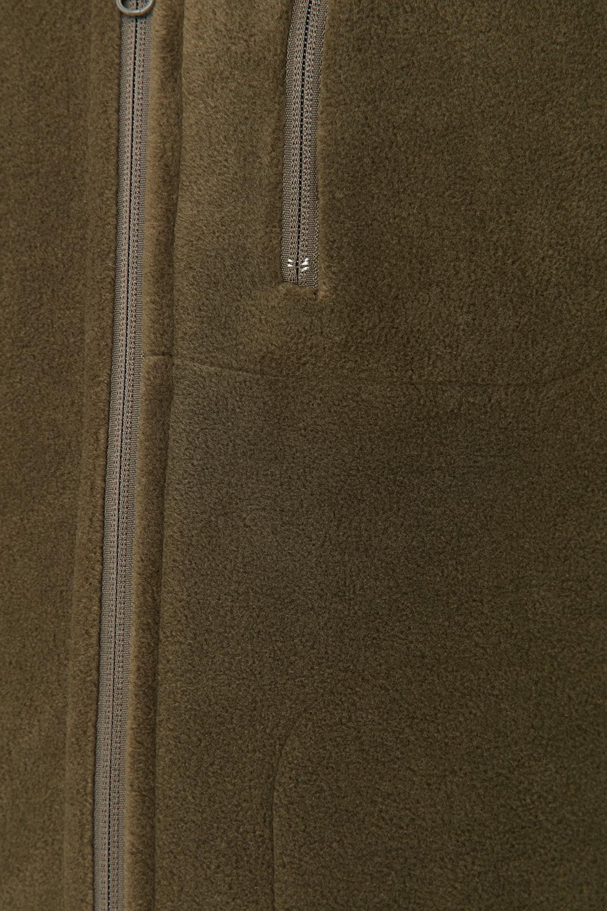 Khaki Regular Cardigan, , large image number 3