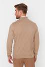 Trendyol - Brown Crew Neck Slim Sweater