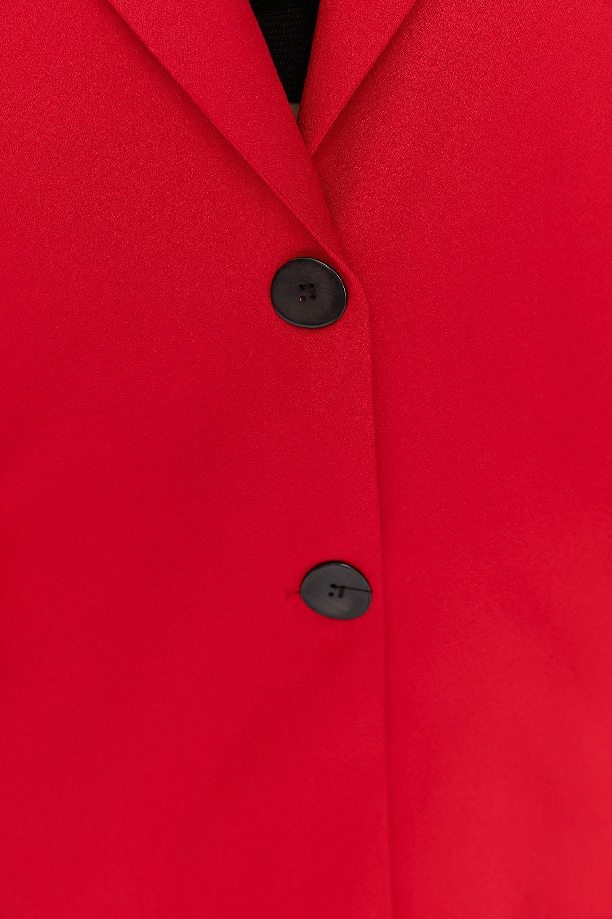 Red Oversize Plus Size Jacket, , large image number 6