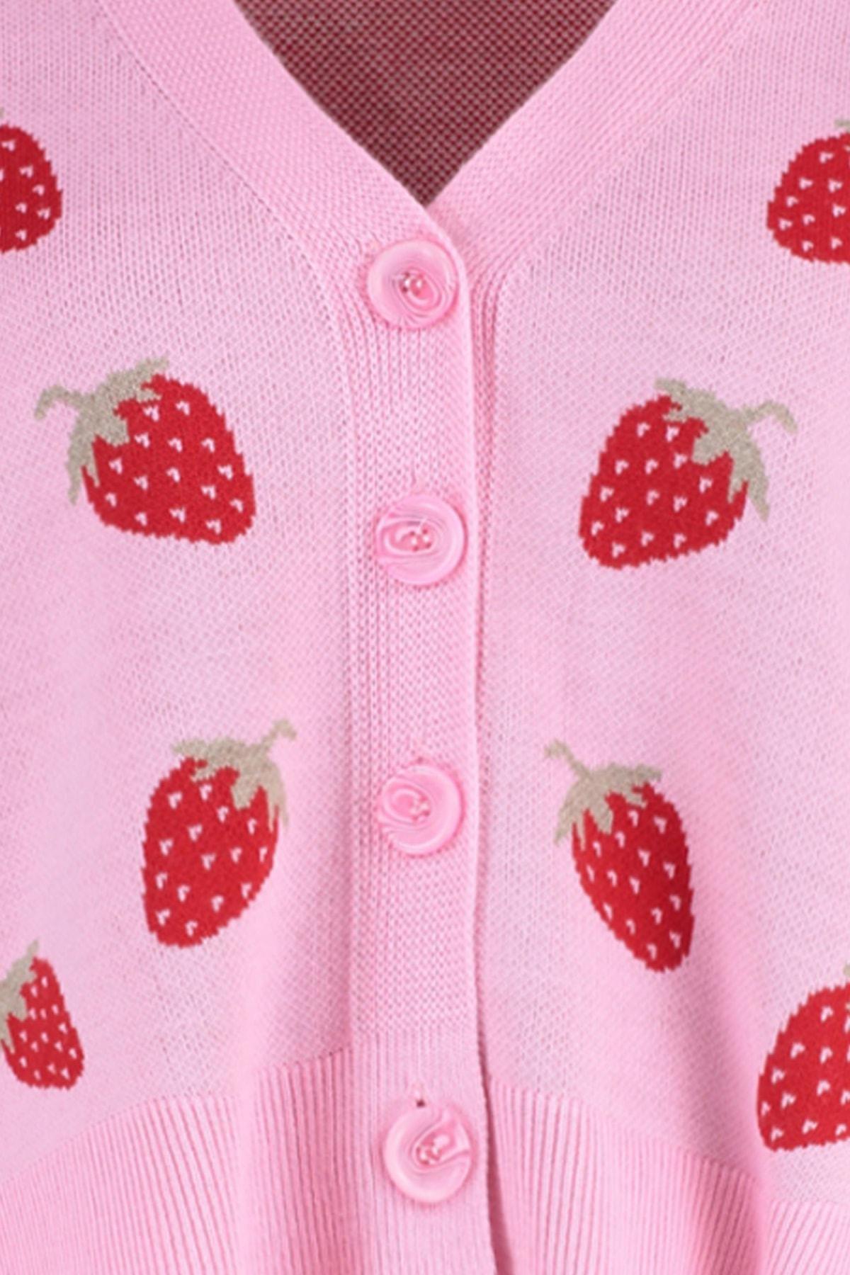 Pink Floral Plus Size Cardigan, , large image number 6