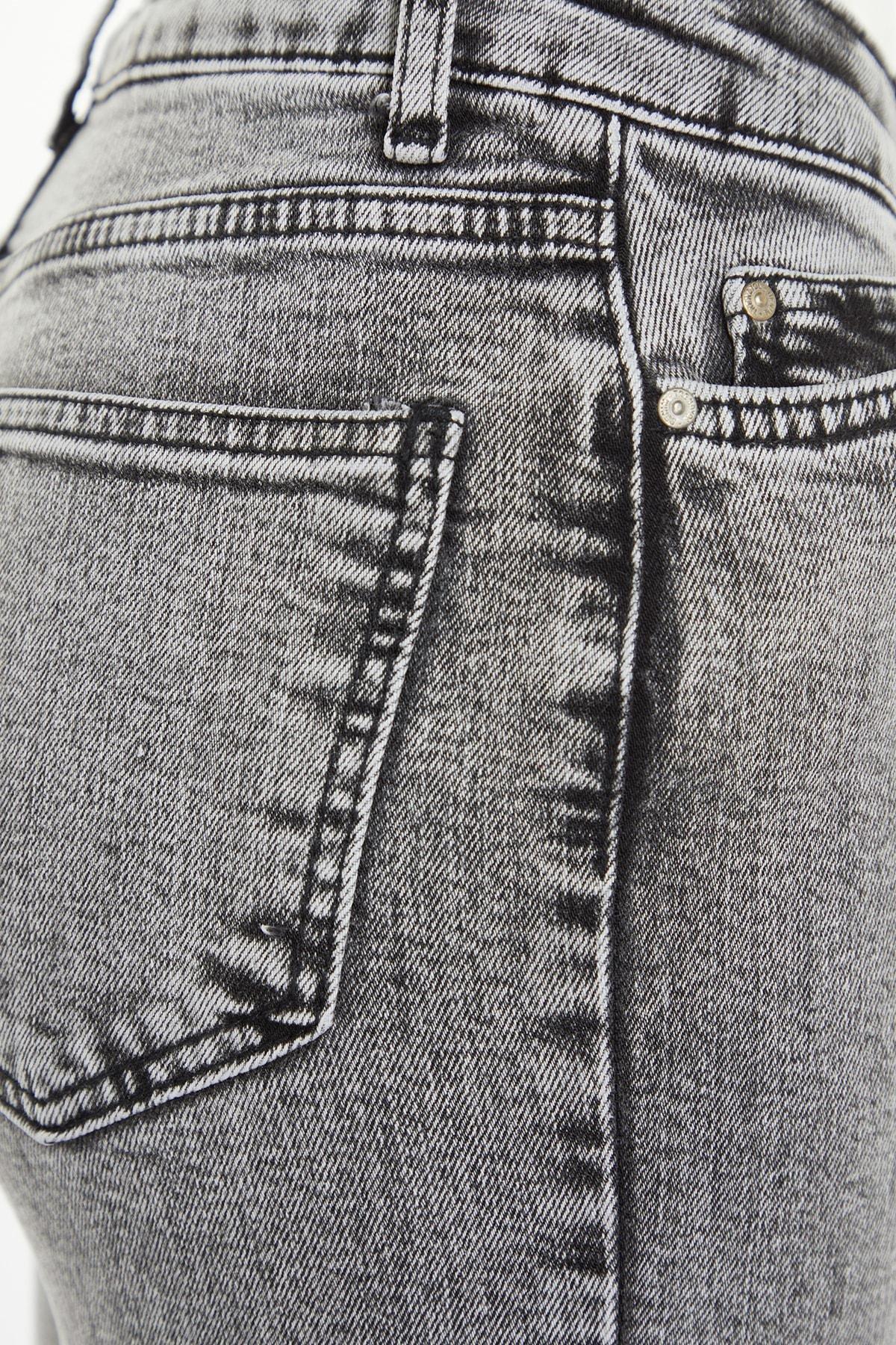 Gray Bootcut High Waist Jeans, , large image number 7