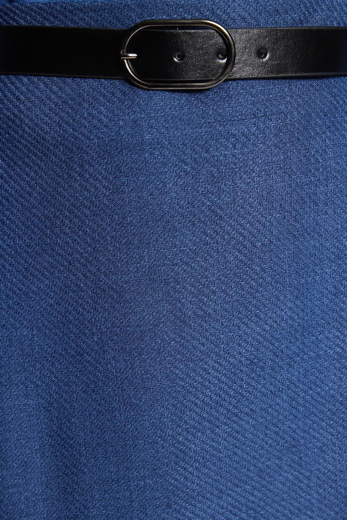 Navy A-Line Maxi Skirt, , large image number 2