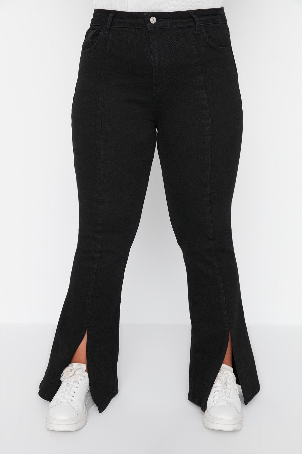 Trendyol - Black Slim Denim Plus Size Jeans