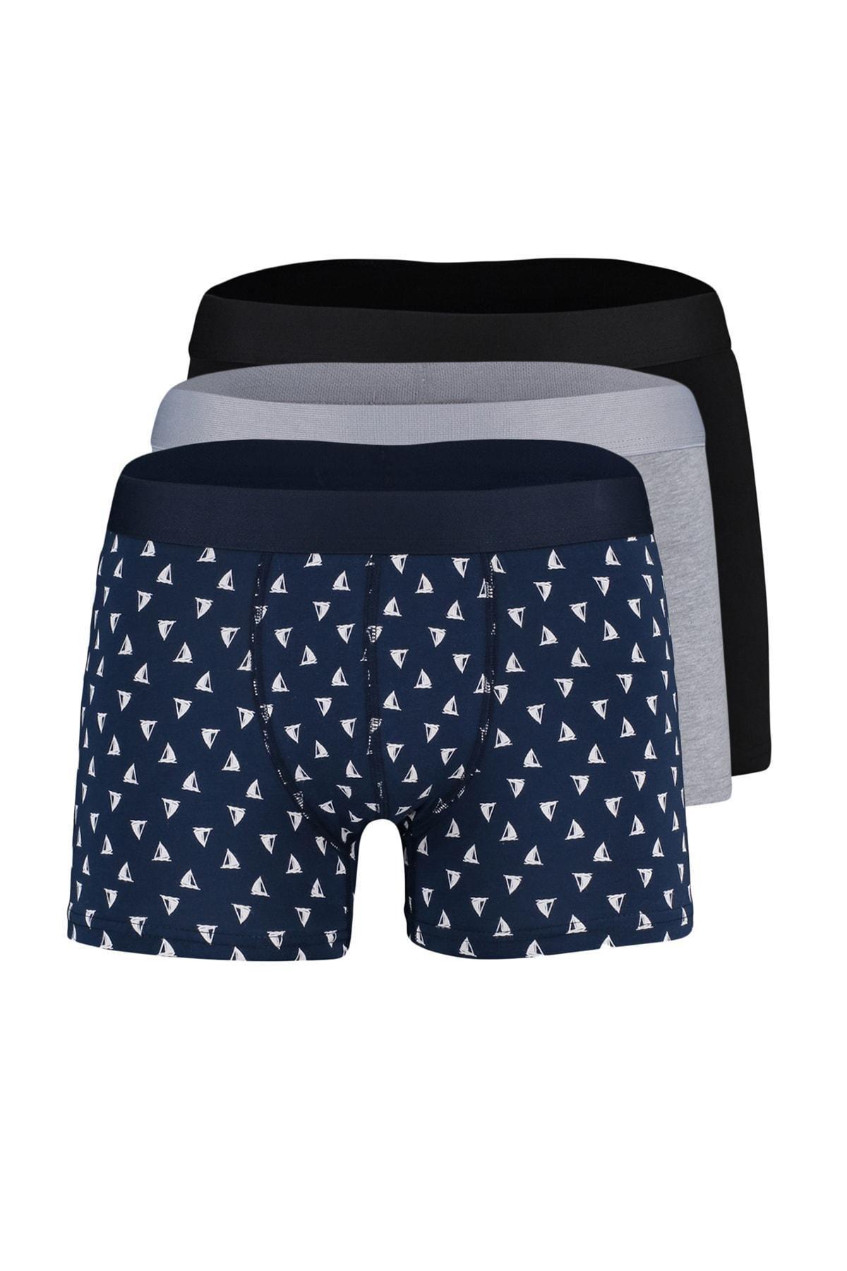 Multicolour Boxer Shorts, Set Of 3, Multicolor, large image number 0