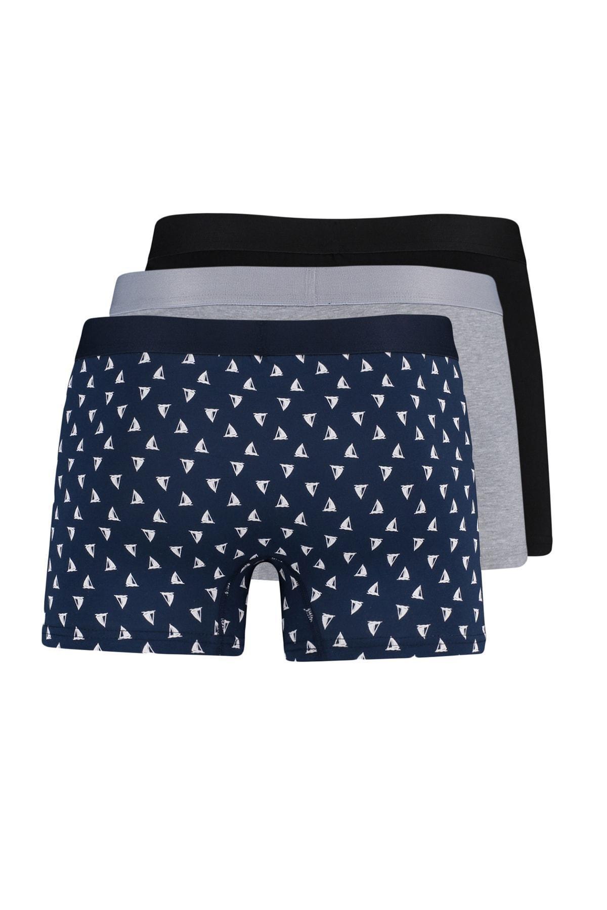 Multicolour Boxer Shorts, Set Of 3, Multicolor, large image number 1