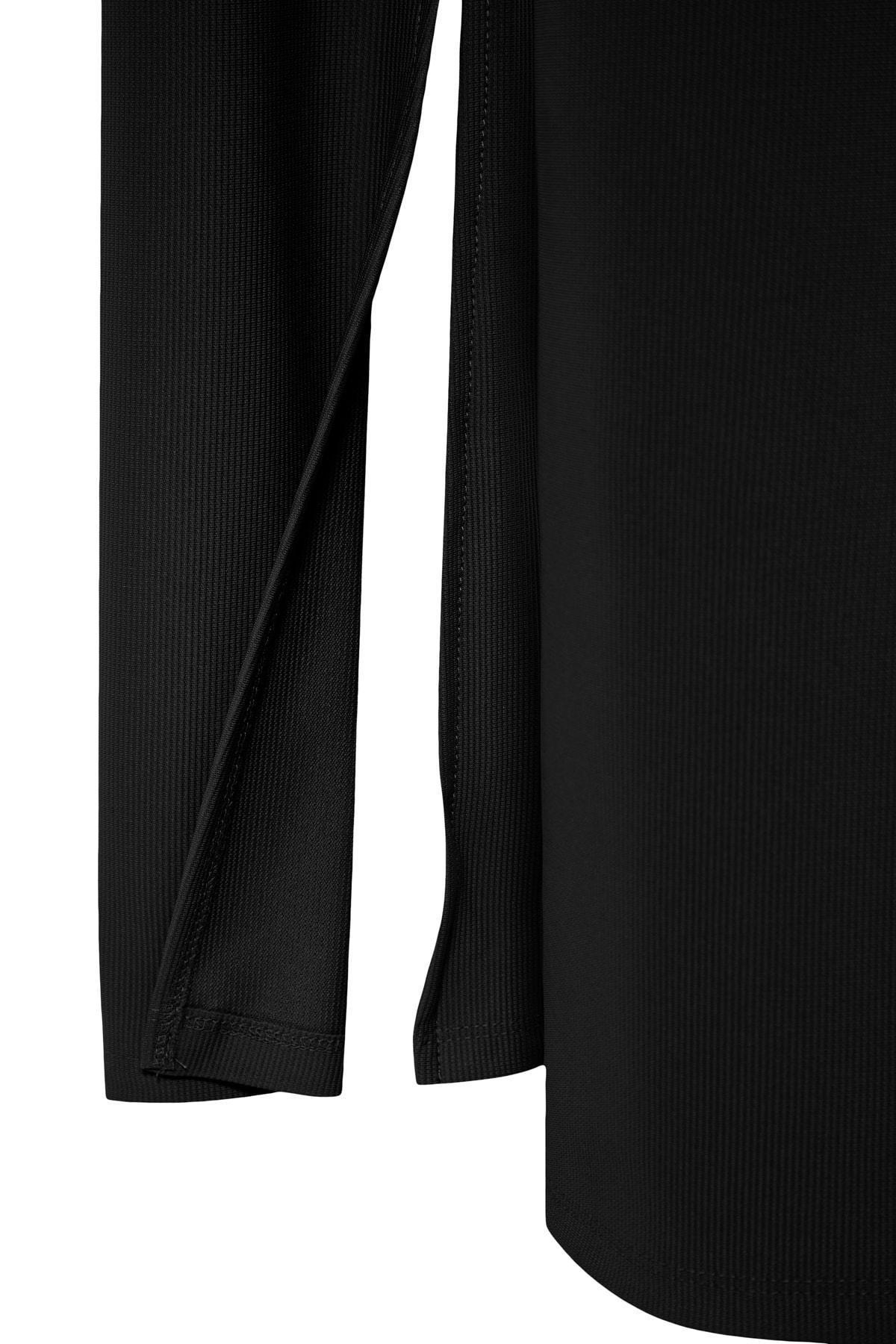 Black Slim High Waist Plus Size Pants, , large image number 7