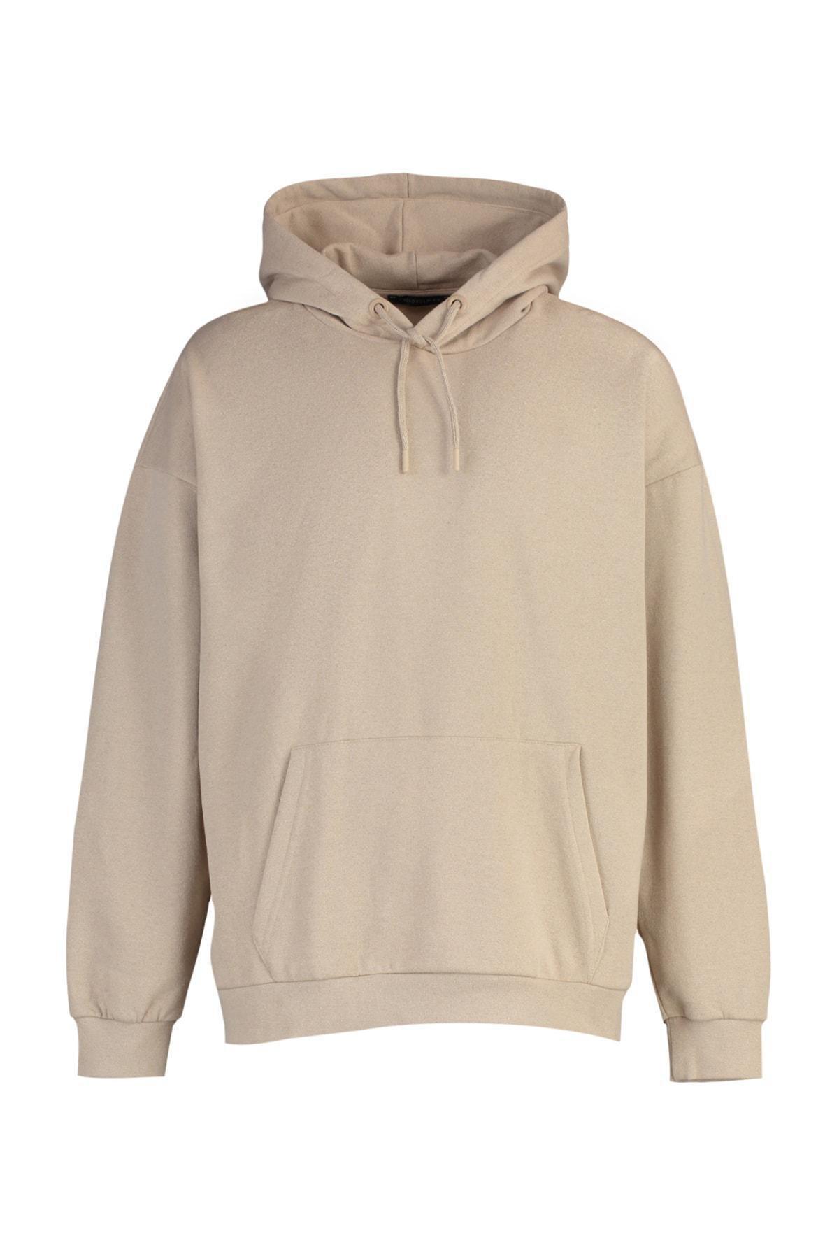 Beige Oversize Sweater, , large image number 6