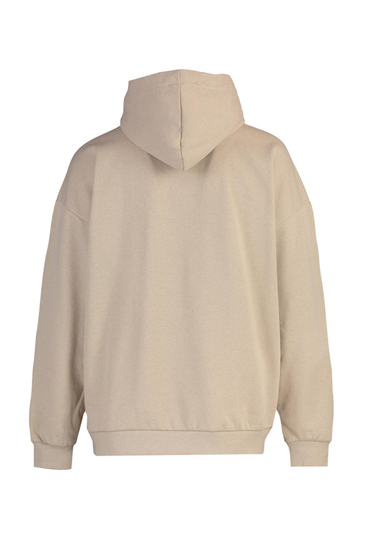 Beige Oversize Sweater, , large image number 8