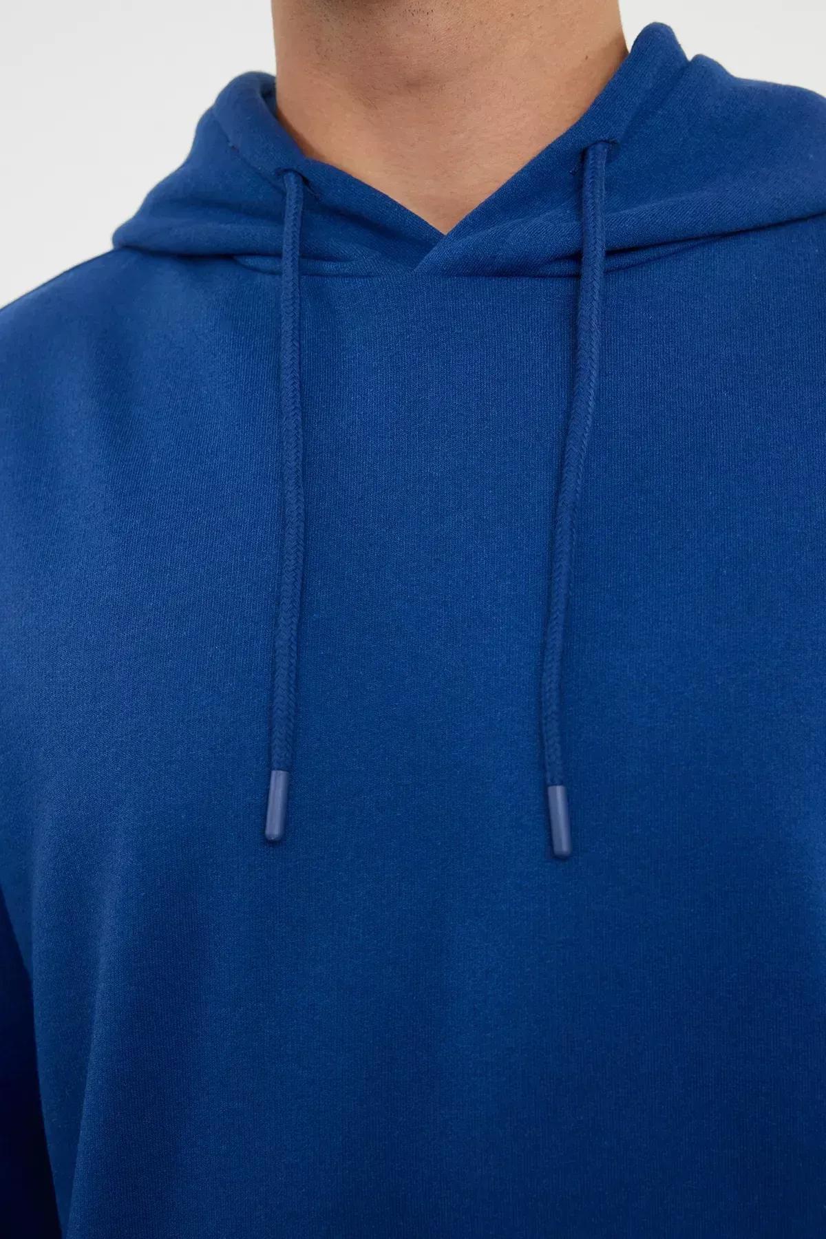 Blue Oversize Sweatshirt, Dark blue, large image number 3