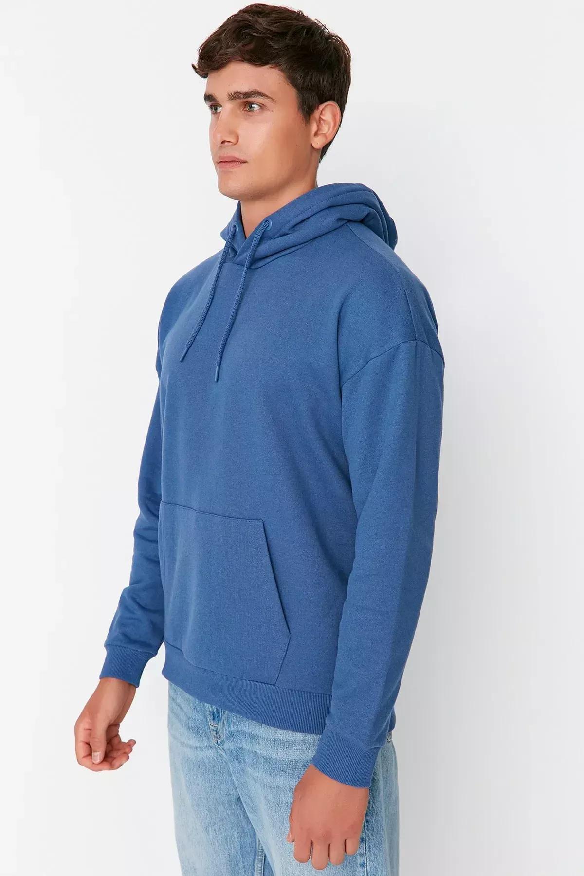 Blue Oversize Sweatshirt, , large image number 7
