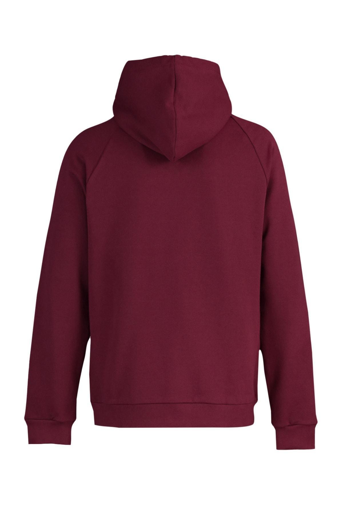 Burgundy Hooded Sweatshirt, , large image number 8