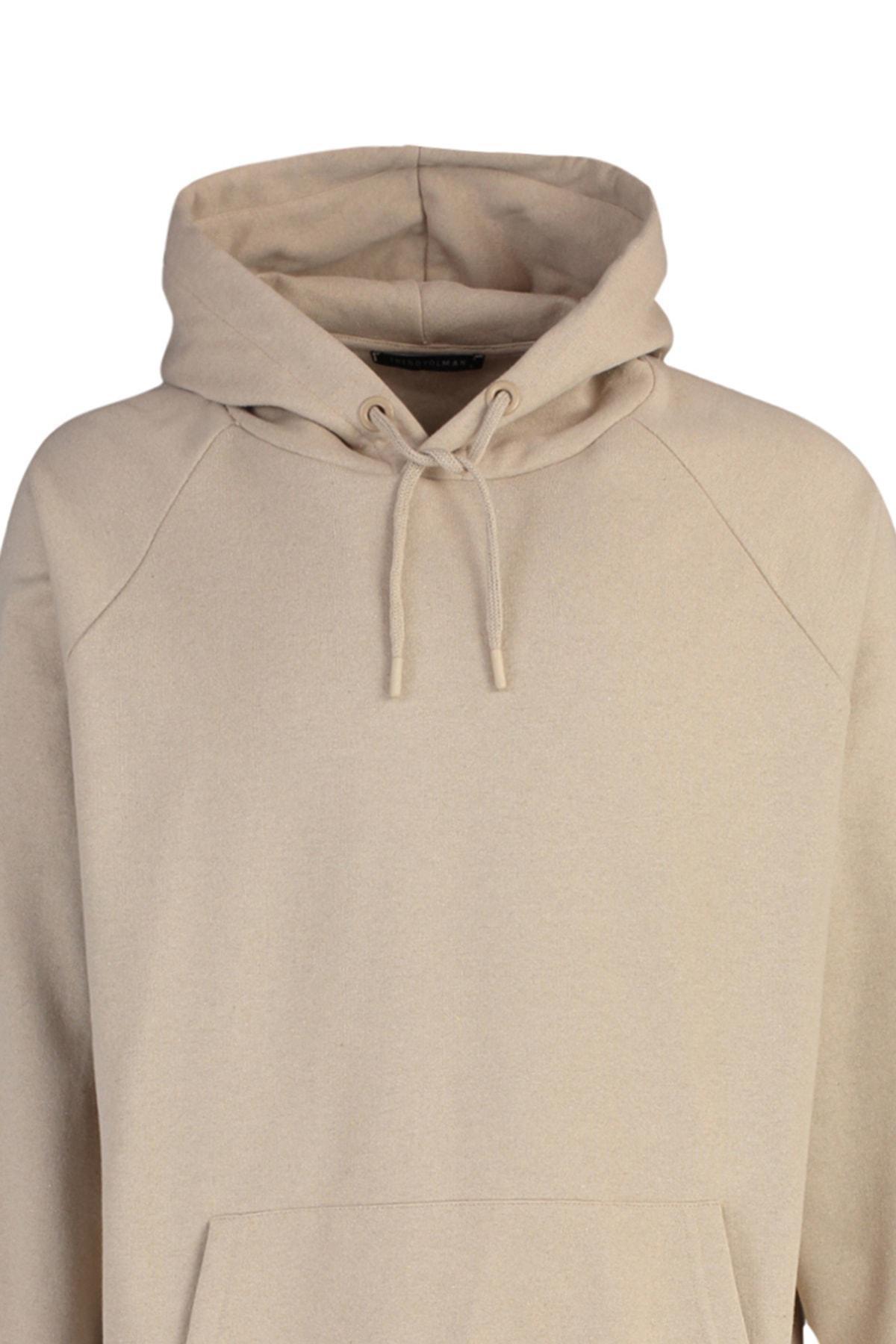 Beige Oversize Sweater, , large image number 6