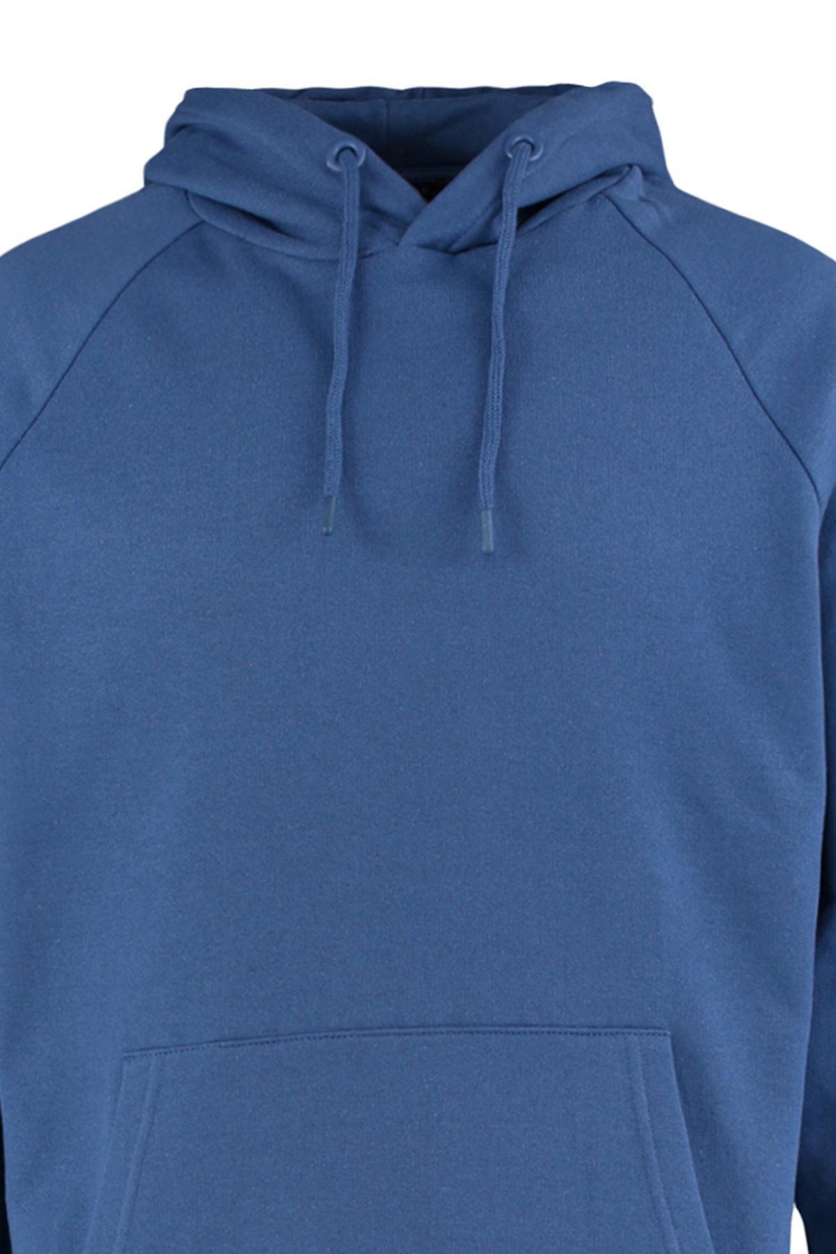 Navy Oversize Hooded Sweatshirt, , large image number 7