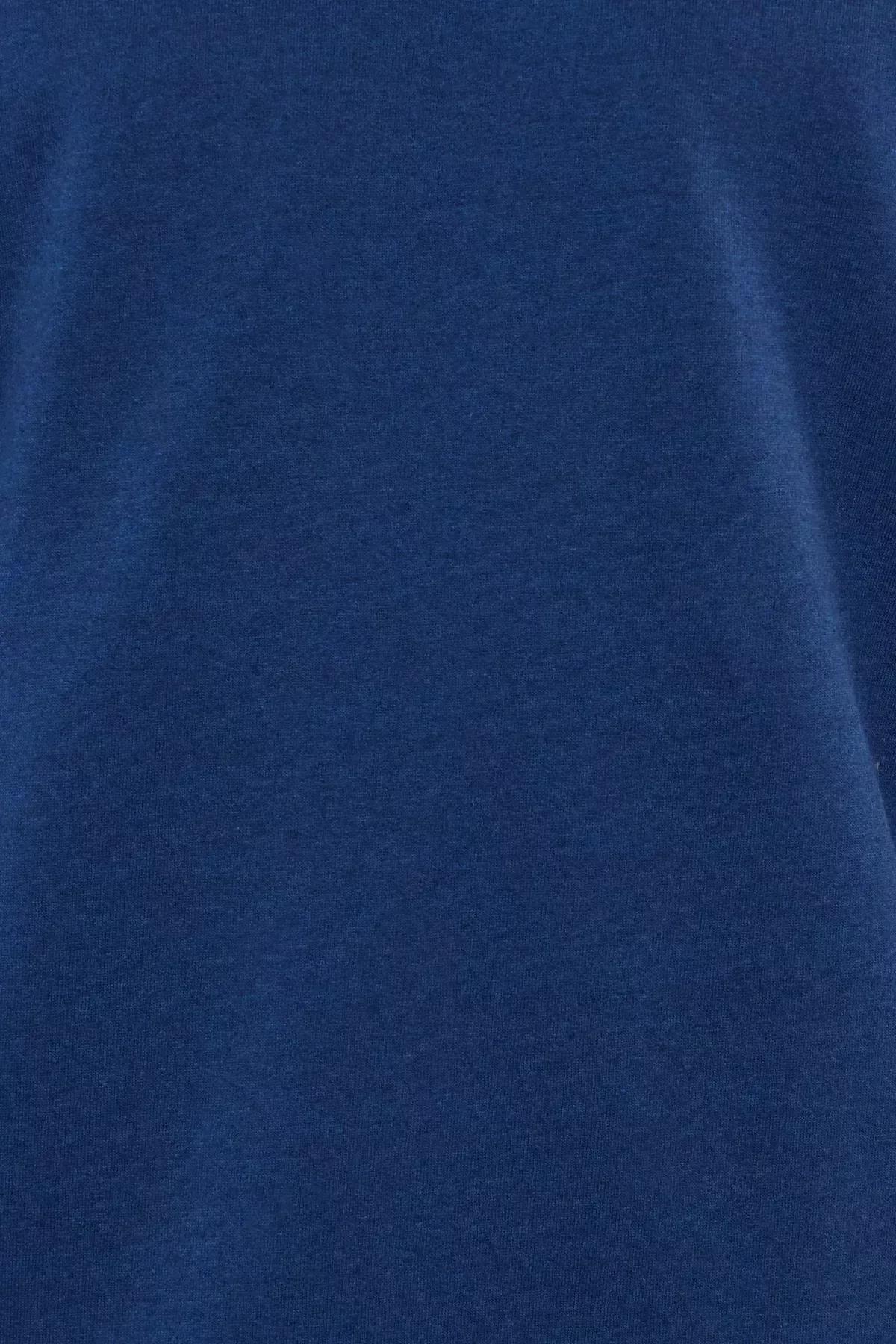 Blue Crew Neck Sweatshirt, Dark blue, medium