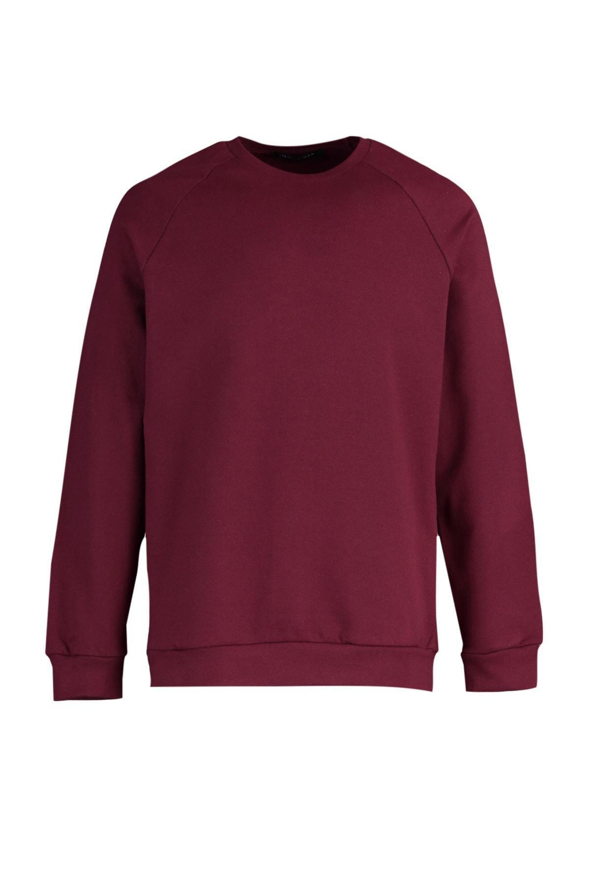 Burgundy Raglan Sleeve Sweatshirt, , large image number 6