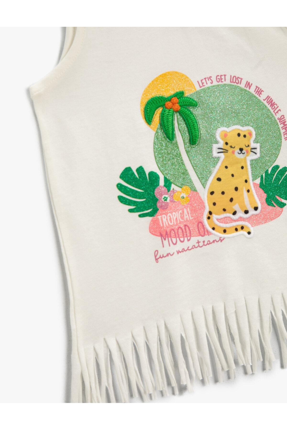 Koton - Ecru Embroidered Top, Kids Girls