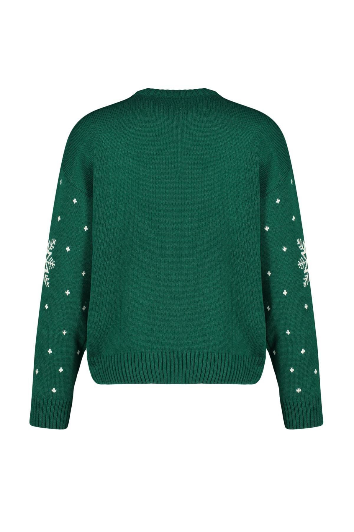 Trendyol - Green Christmas Sweater
