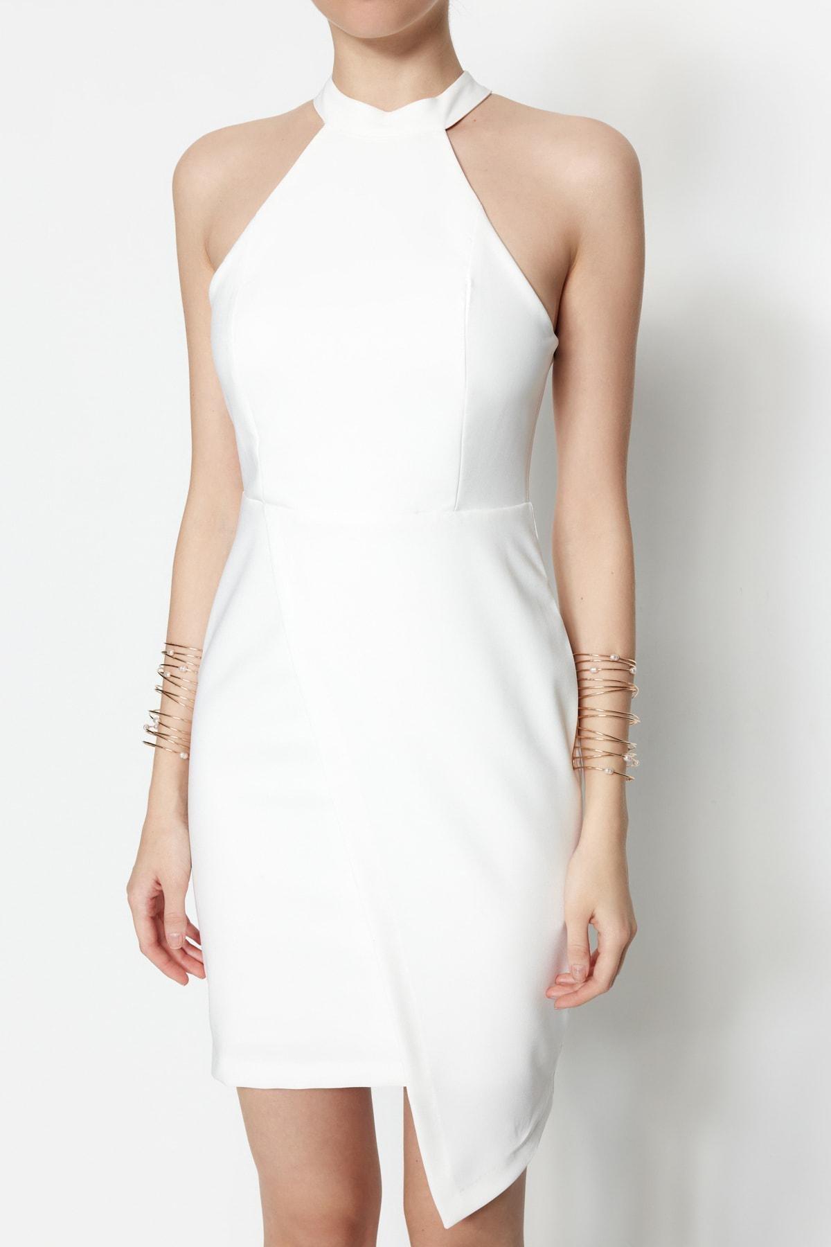 Cream Slip Bodycon Dress, , large image number 2