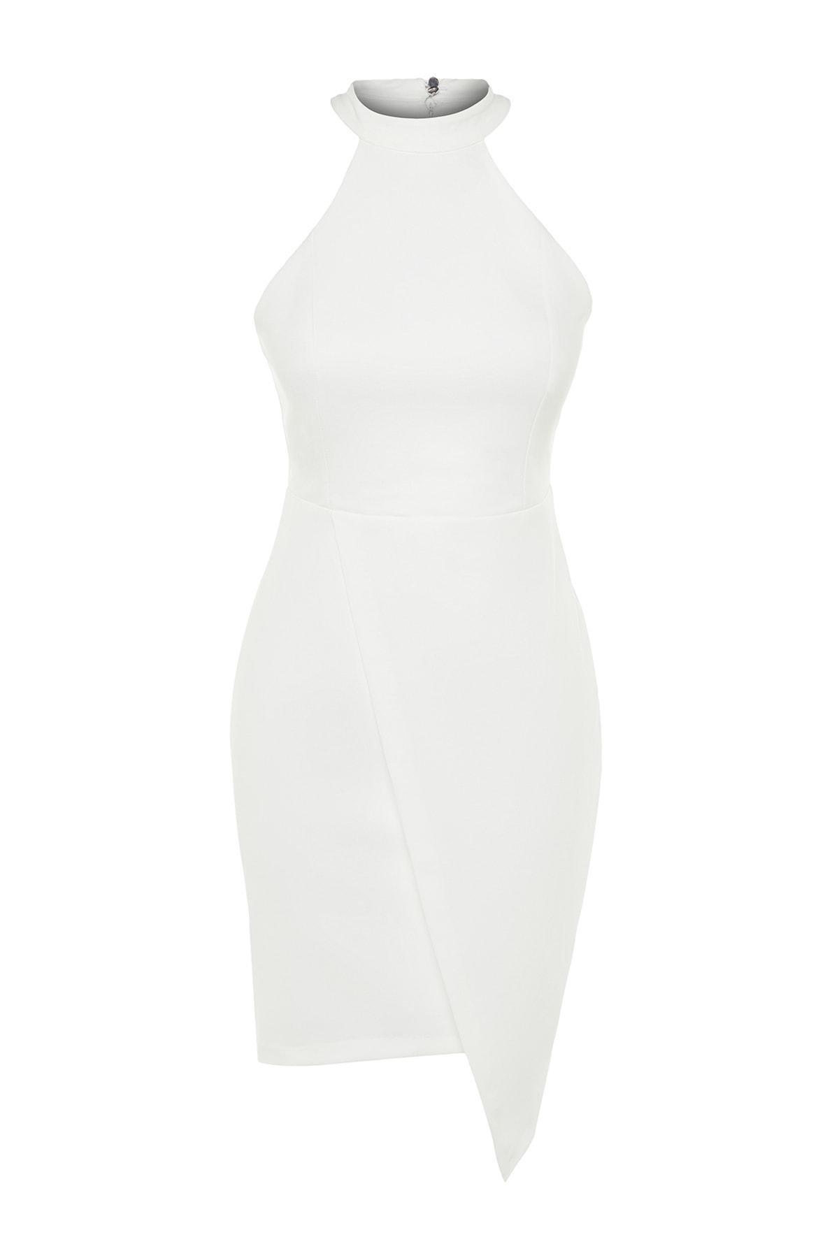 Cream Slip Bodycon Dress, , large image number 5