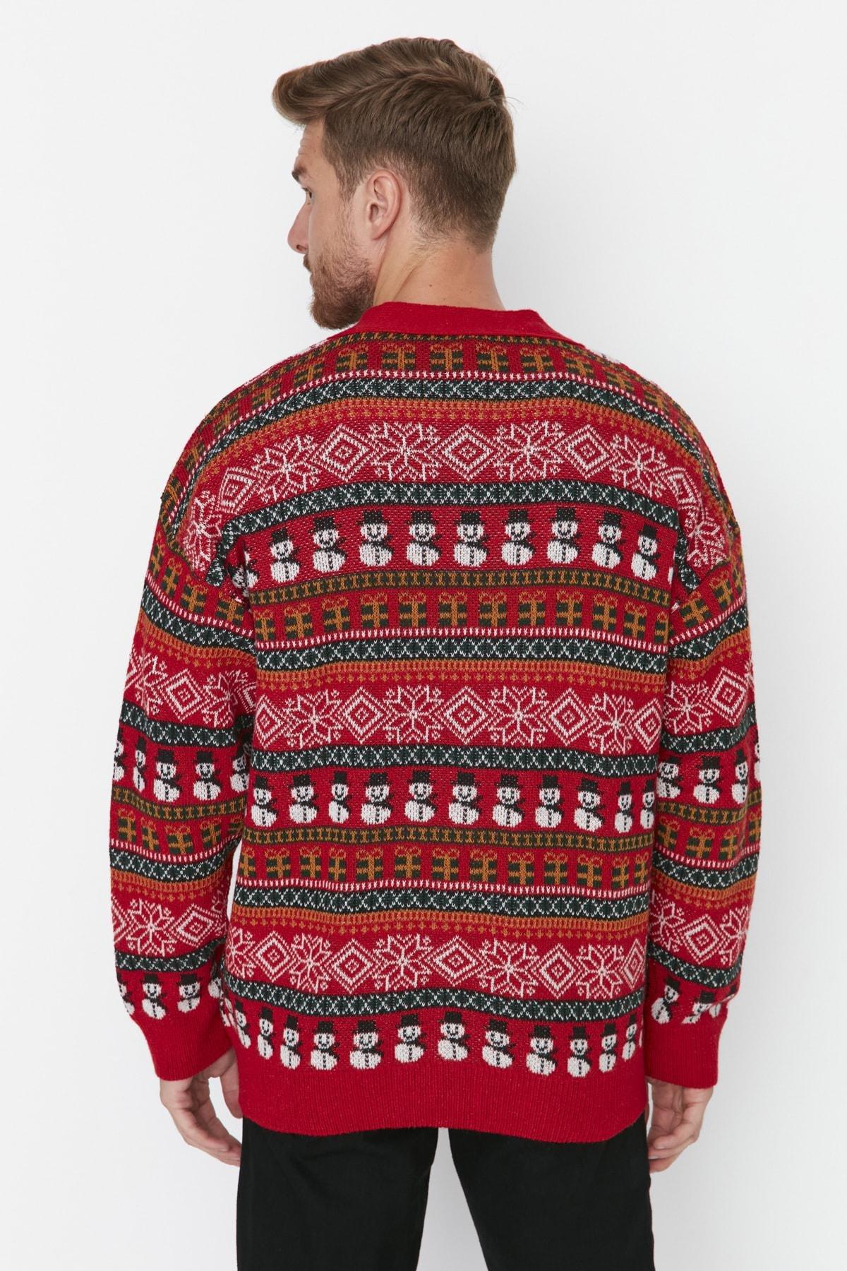 Multicolour V-Neck Cardigan, , large image number 4