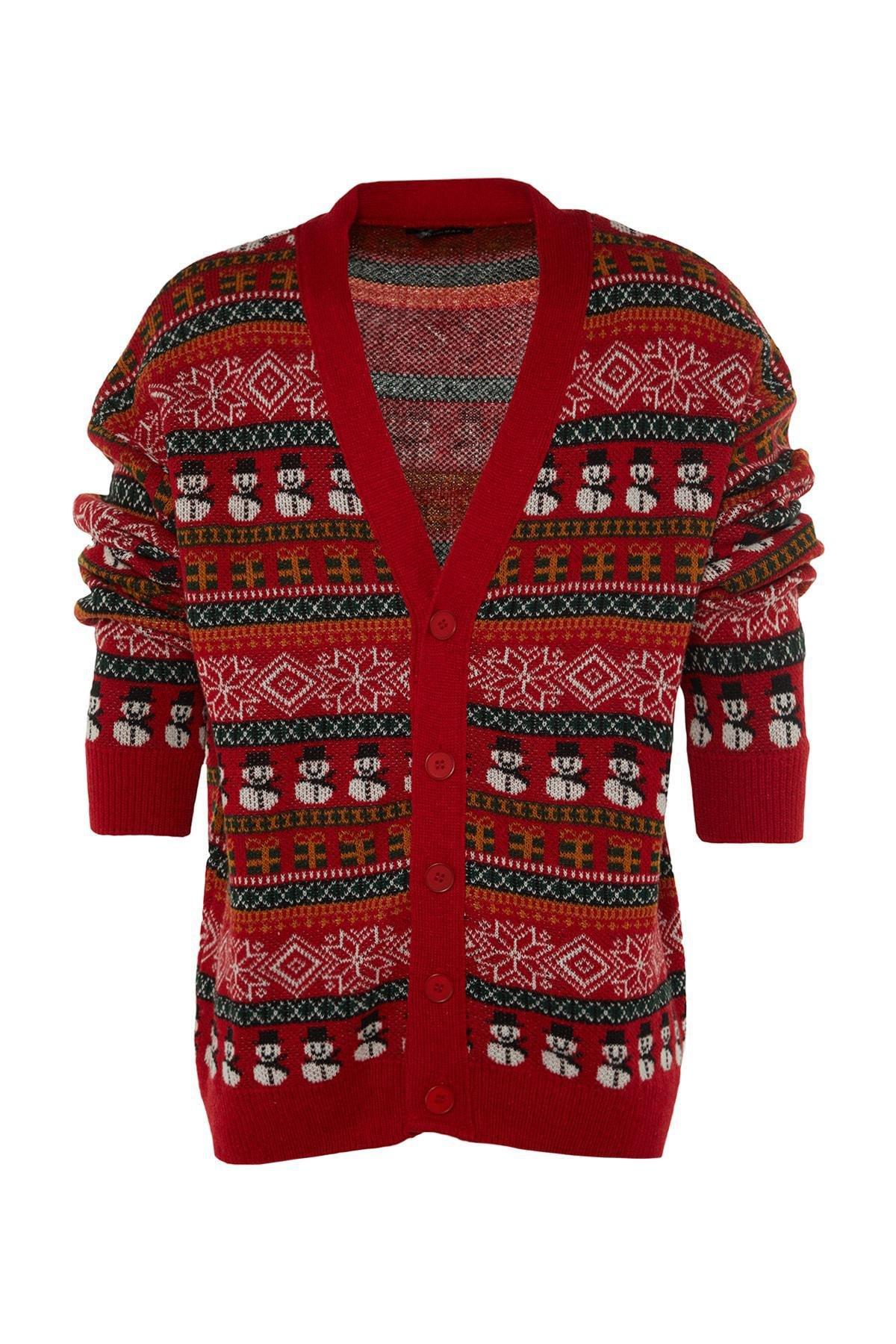Multicolour V-Neck Cardigan, , large image number 5