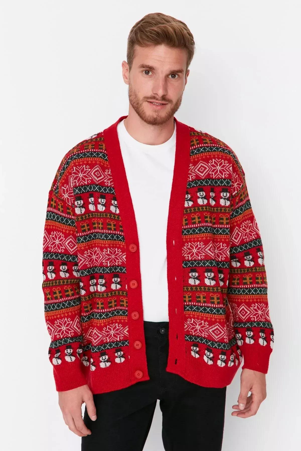 Multicolour V-Neck Cardigan, , large image number 9