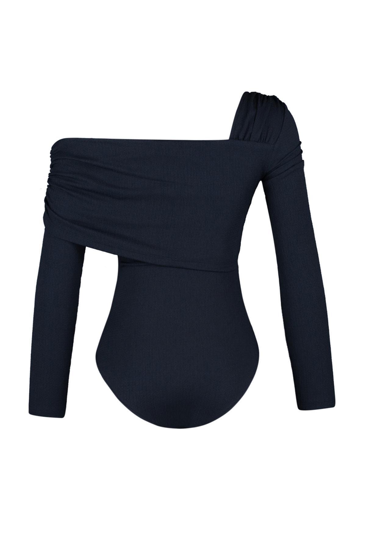 Black Carmen Collar Bodysuit, , large image number 7