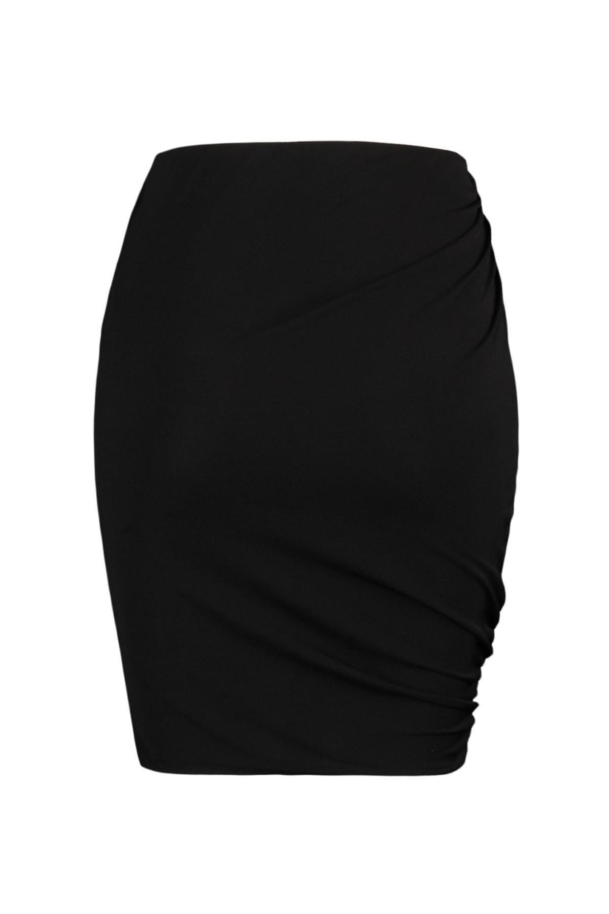 Trendyol - Black Bodycon Mini Skirt
