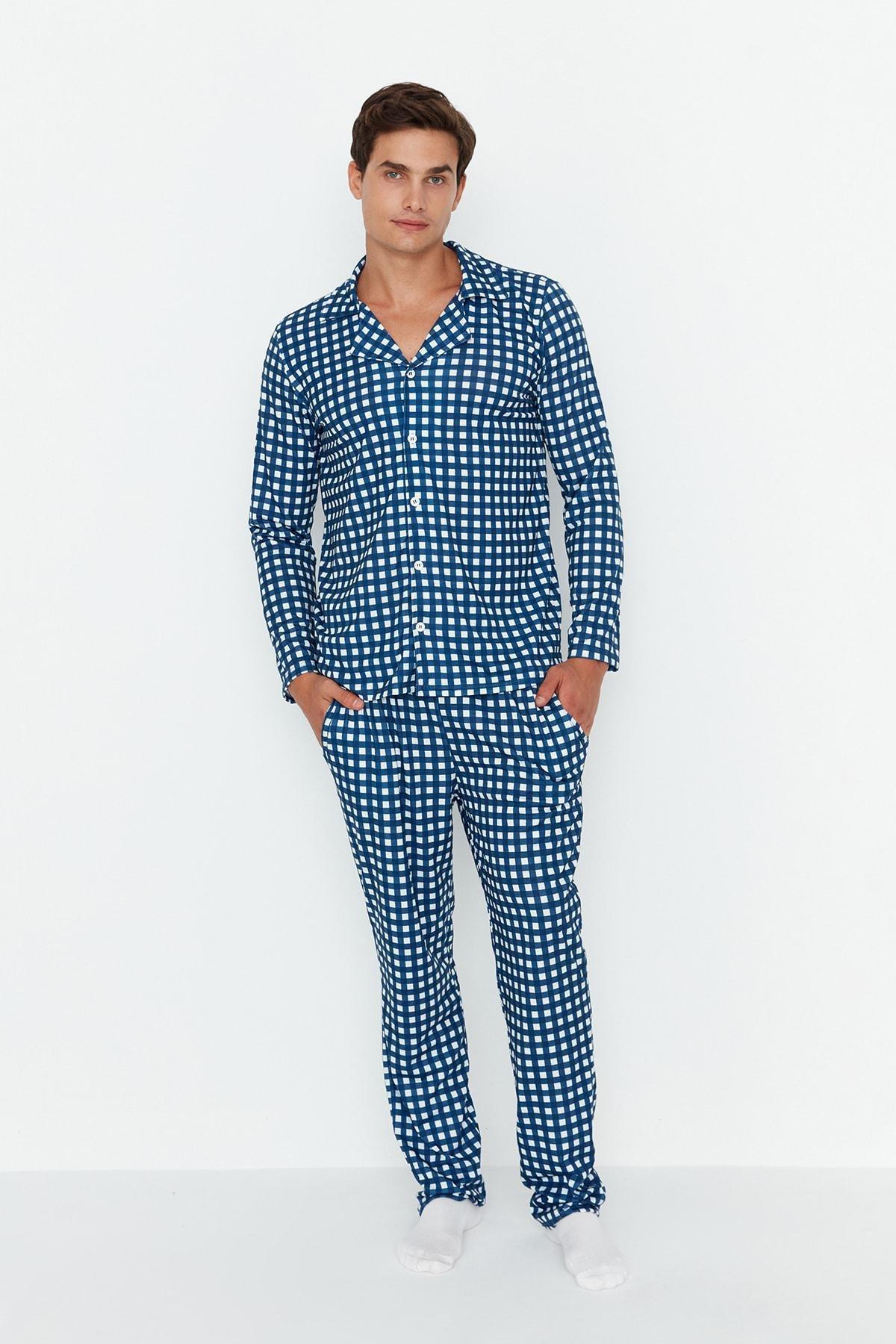 Blue Plaid Pajama Set, , large image number 2