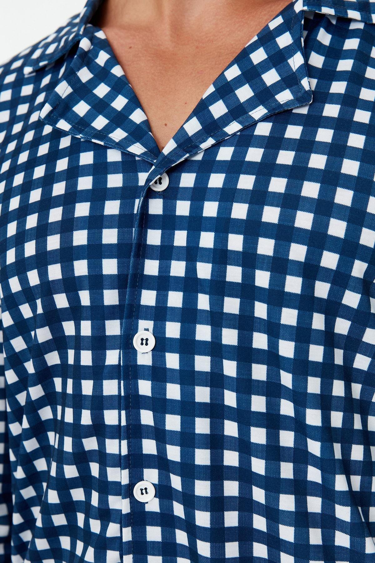 Blue Plaid Pajama Set, , large image number 5