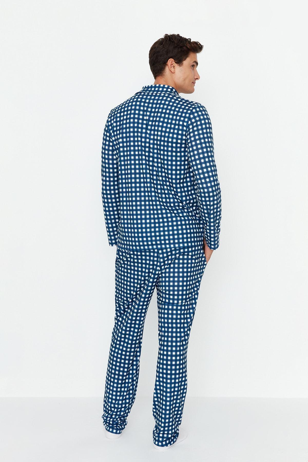 Blue Plaid Pajama Set, , large image number 7